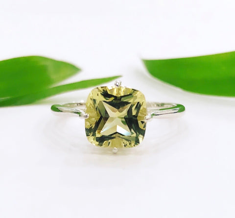 Lemon Quartz Ring